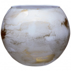 Ваза Sfera "Golden Marble White" Диаметр 20См