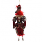 Игрушка набивная подвес "Лошадь" (муж), L13 W10 H37 см (полка 23 см.)