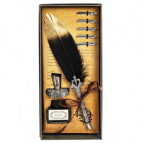 Набор подарочный: ручка перьевая, 5 наконечников, чернильница, держатель, L11 W4,5 H25,5 см