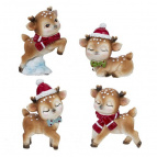 Фигурка декоративная "Олененок", L5,5 W3 H8 см, 4в.