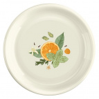 ТАРЕЛКА ПЛОСКАЯ "PICNIC" С ДЕКОРОМ, 185 ММ (Светло-серый)