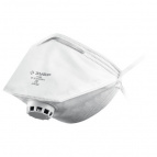 фильтрующая полумаска с клапаном выдоха класс защиты FFP1, плоская (11166)