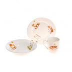 (ЕВРО) Набор посуды 3 пр. /Новый "Зоопарк"