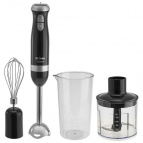 Блендер DELTA DL-7064B черный 1000 Вт, ТУРБО, стакан, венчик, измельчитель (8)