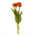 Цветы искусственные "Букет Тюльпанов" (Real Touch), L12 W12 H37 см
