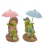 Фигурка декоративная "Лягушка", L16 W10 H15 см, 2в.