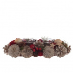 Подсвечник "Новогодняя композиция", L31 W14 H8 см