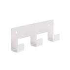 Вешалка настенная 3 крючка (белый)