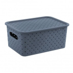 Корзинка "Береста" 3л 235х173х105мм с крышкой (космик)