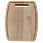 Доска разделочная береза 30х25х1,8см бочка с канавкой ТМ Guter Baum