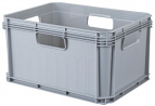 ЯЩИК УНИВЕРСАЛЬНЫЙ «ЕВРОБОКС» 400Х300Х220 ММ, 21,5Л (Серый)