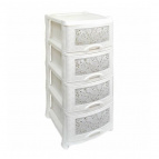 Комод 4-х секц. "Ажур" (белый)