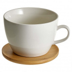 AK5-0003 Кружка для капучино 500 мл на бамбуковой подставке (24)