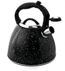 Чайник TimA 3л, Шестигранный черный матов, Soft-touch ручка, капсул.дно (звёздное небо)