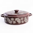 60368 Кастрюля с крышкой 850 мл керамика LR (х12)