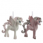 Фигурка декоративная подвесная "Лошадка",  L7 W3 H8 см, 2в.