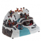 Фигурка декоративная "Рождество" (4 мелодии, подсветка, движение, 3xAA, не прилаг., USB), L30 W20 H2