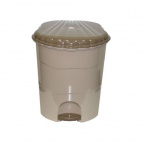 Ведро для мусора с педалью 32л(латте-капучино)