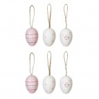 Набор из 6-ти изделий декоративных подвесных "Яйцо" (4*6), L14 W12,5 H4,5 см