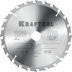 KRAFTOOL Fast, 250 х 32 мм, 24Т, пильный диск по дереву (36950-250-32)