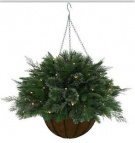 Кашпо хвойное с подсветкой, 50 LED ламп, 200 в., работает от батареек 3*АА