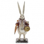 Фигурка декоративная "Кролик" с часами (LR44x1), L15 W12 H37,5 см,