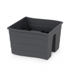 Кашпо на перила 290х290х200мм малое (графитовый) (уп.8)