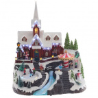 Фигурка декоративная "Рождество" (4 мелодии, подсветка, движение, 3xAA, не прилаг., USB), L34 W31 H3