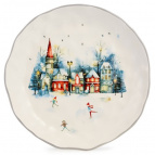ТАРЕЛКА ОБЕДЕННАЯ AGNESS "С НОВЫМ ГОДОМ!" 28*4 СМ