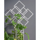 0311-011 Опора для растений квадраты 29,9*46 см белый (bialy)
