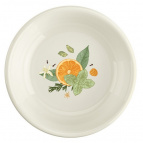 ТАРЕЛКА ГЛУБОКАЯ "PICNIC" С ДЕКОРОМ, 185 ММ (Светло-серый)