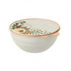 МИСКА С КРЫШКОЙ С ДЕКОРОМ WAVE 2,8Л (Светло-серый)