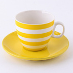 9-25070-2 Чайная пара 2пр 220мл Yellow (х1)