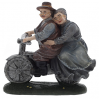 Фигурка декоративная "Бабушка с дедушкой", L18 W8,5 H18 см