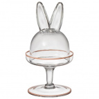 БЛЮДО НА НОЖКЕ С КРЫШКОЙ "RABBIT FAMILY" 12*12*23,5 СМ