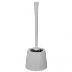 КОМПЛЕКТ WC ЁРШИК ДЛЯ ТУАЛЕТА С ПОДСТАВКОЙ Velvet Pro (Светло-серый флэк)