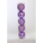 Набор из 5 новогодних шаров, D7 см Полистирол