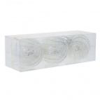 Украшение новогоднее "Шар" (Набор из 3-х), L8 W8 H8 см Полимерный материал