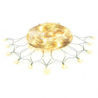 Электрогирлянда "Сеть" 144 желтых LED ламп, прозрачный провод, 1,2*1,5 м, 24 v Необходим трансформатор 55045