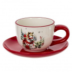 Набор чашка и блюдце "Лошадь", 175 мл, L16 W15 H8 см