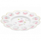 Тарелка д/фарш. яиц 24*24*2,5 см "ХВ Диана" фарфор, NEW BONE CHINA