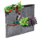 BLUMEN HAUS Вертикальная грядка, квадратная, 4 кармана, 35х35 см /24