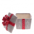 Конфетница "Подарок", 800 мл, L13 W13 H14 см