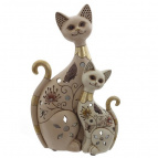 Фигурка декоративная "Кошка с котенком", L16 W7,5 H26,5 см