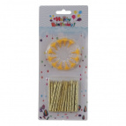 Набор из 24-х свечей для торта, D 0,5 см,L8,5 W1,2 H20 см