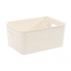 Корзинка "Береста" 3л 235х173х105мм (слоновая кость)