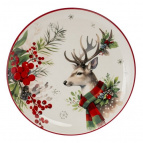 Тарелка "Олень", L26 W26 H3см