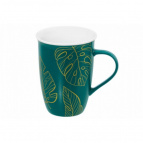 Кружка 450 мл 12,5*9*12,5 см "Листья", NEW BONE CHINA