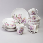 НАБОР ПОСУДЫ  ОБЕДЕННЫЙ LEFARD "IRISES" НА 4 ПЕР. 16 ПР. (КОР=2НАБ.)
