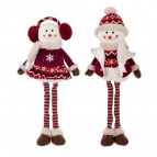 Игрушка набивная "Снеговик", L23 W14 H52 см, 2в.